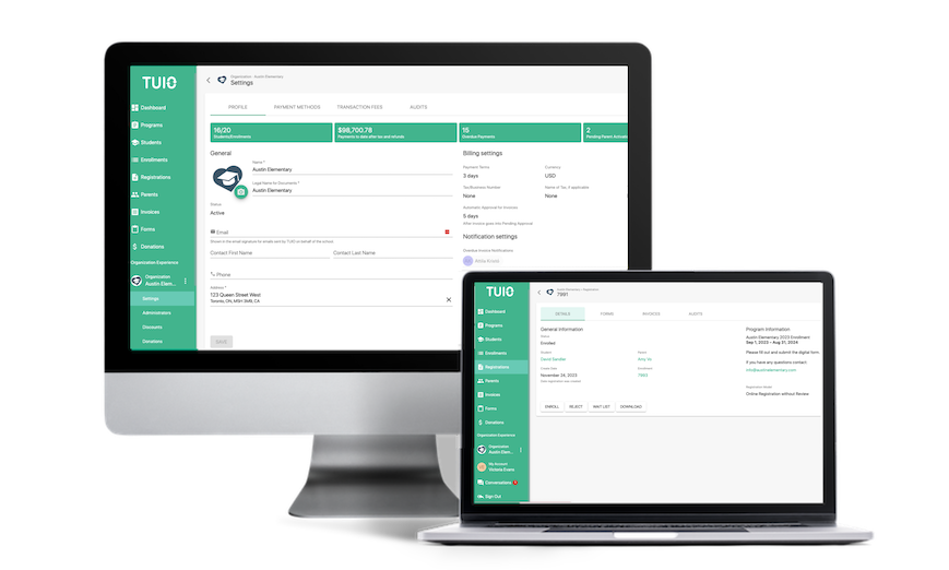 tuio childcare management software
