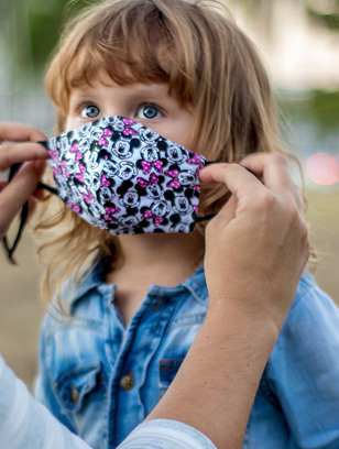 masking a kid for daycare during covid