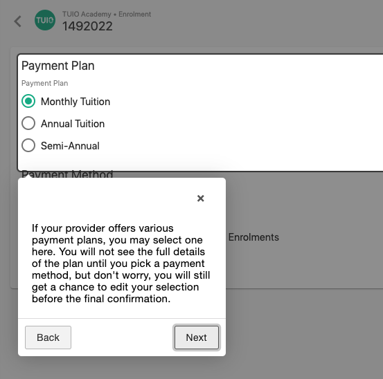 select-child-care-billing-software-option