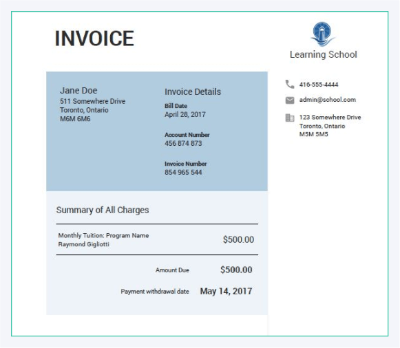invoice-TUIO-registration
